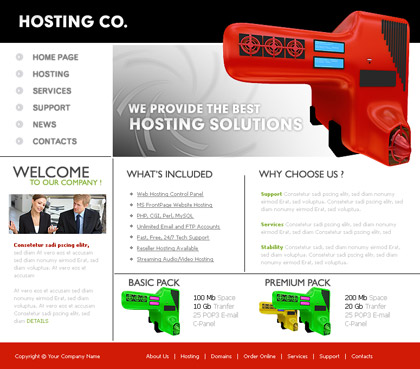 Hosting Co. Website Template